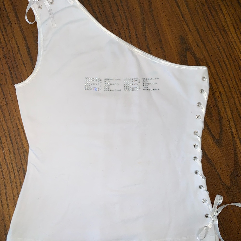 Bebe one shoulder top